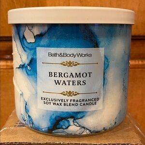 “BERGAMOT WATERS” 3-Wick Scented Candle by B&BW, 14.5 oz / 411 g, NWTag